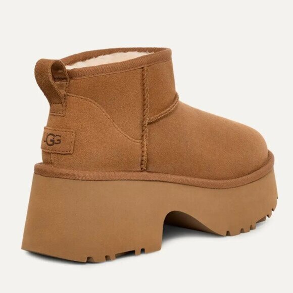 UGG Classic Ultra Mini New Heights Women's Ankle Boot - Picture 4 of 11